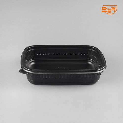 사각죽용기 소 50개 세트 (검정/PP/AJ)