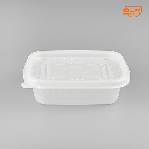 사각반죽용기 중 50개 세트 (백색/PP/AJ)