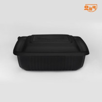 사각찜용기 중 50개 세트 (검정/PP/SDP)