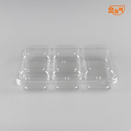 직사각용기 5칸 100개 세트 (투명/PET/AJ)