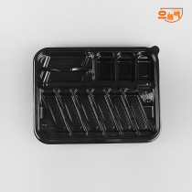 초밥용기 11칸 8P 50개 세트 (PET/AJ)