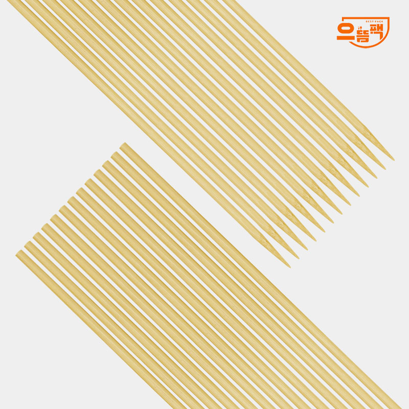 일반 대나무 꼬지 (5.0mm x 20cm) 100개입 1개