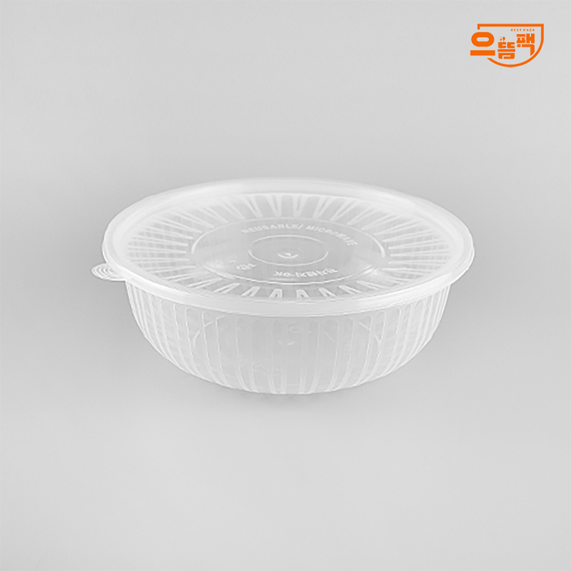 사출 냉면용기 (대) 투명 50개 세트