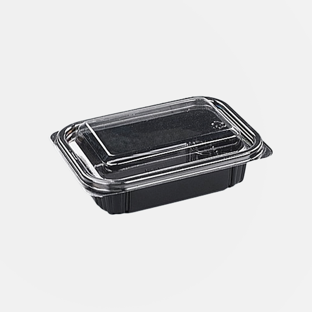 IP-202 샐러드용기 100개 세트 (검정/PET)