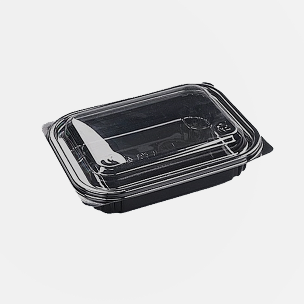 IP-203 샐러드용기 100개 세트 (검정/PET)