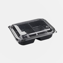 IP-204-2 샐러드용기 100개 세트 (검정/PET)