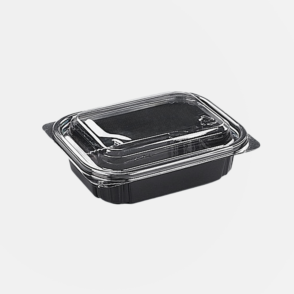 IP-206 샐러드용기 100개 세트 (검정/PET)
