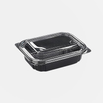 IP-206 샐러드용기 100개 세트 (검정/PET)